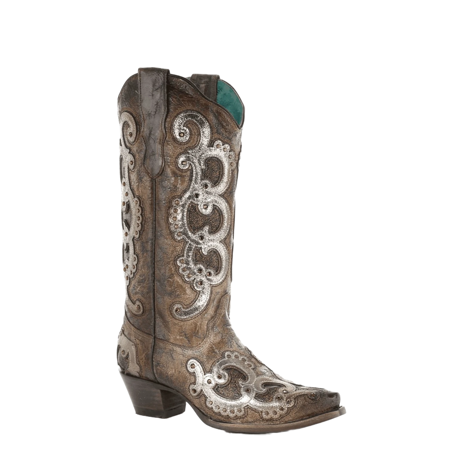 Corral Ladies Brown & Grey Overlay Embroidery & Studs Boots E1509 Corral Boots Corral Ladies Brown & Grey Overlay Embroidery & Studs Boots E1509 -Corral Boots Store Myproject 2023 05 15T152652.761