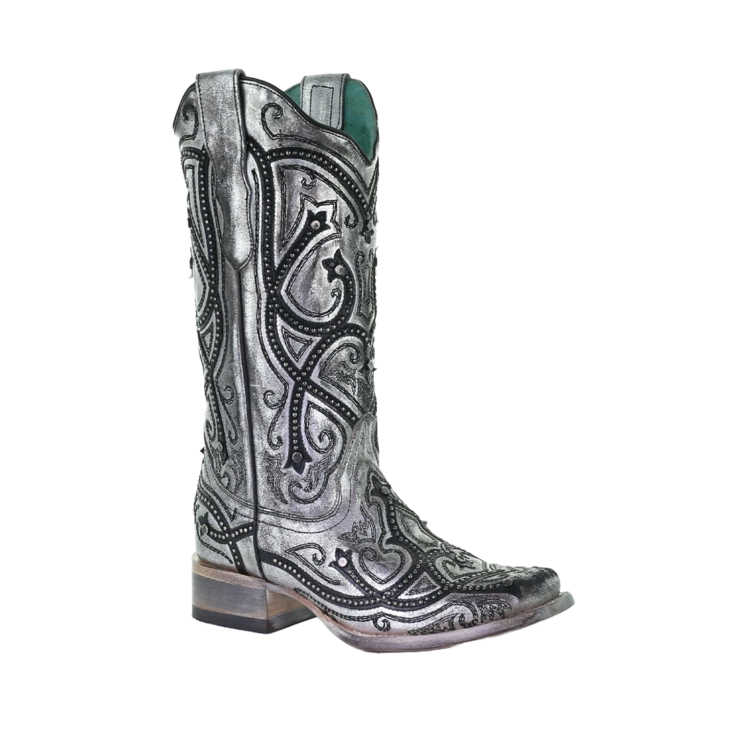 Corral Ladies Silver Overlay & Embroidery Square Toe Boots E1598 Corral Boots Corral Ladies Silver Overlay & Embroidery Square Toe Boots E1598 -Corral Boots Store Myproject 2023 05 15T152803.742