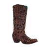 Corral Boots Corral Ladies Tan & Black Inlay, Embroidery & Stud Leather Boots A4083 -Corral Boots Store Myproject 2023 05 16T085854.730