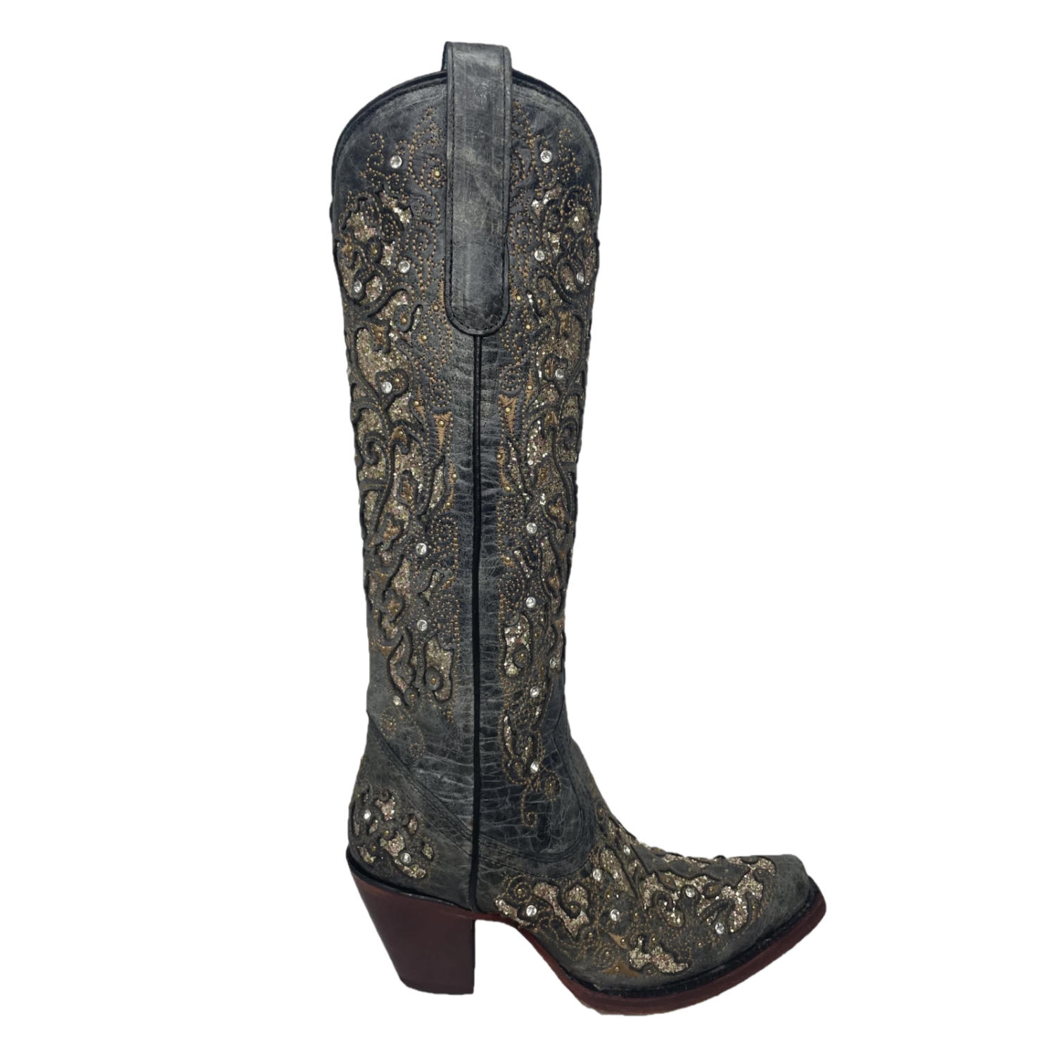Corral® Ladies Embroidered Studded Inlay Distressed Black Snip Toe Boots A4344 Corral Boots Corral® Ladies Embroidered Studded Inlay Distressed Black Snip Toe Boots A4344 -Corral Boots Store Myproject 2023 05 24T155306.421