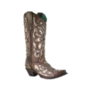 Corral Boots Corral Ladies Brown Metallic Inlay & Embroidery With Crystal & Stud Boots E1594 -Corral Boots Store Myproject 2023 05 25T092022.605