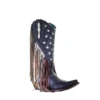 Corral Boots Corral Ladies Navy Blue Lamb Stars Inlay & Studs & Fringe Boots C3749