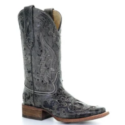 Corral Boots Women’s Corral Snakeskin Exotic Boots Handcrafted Black