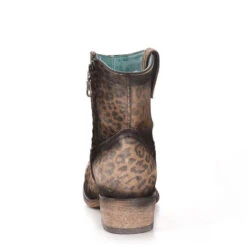 Corral Boots Corral Ladies Brown Leopard Print Round Toe Booties C3627 5 Corral Boots Corral Ladies Brown Leopard Print Round Toe Booties C3627 -Corral Boots Store c3627 3