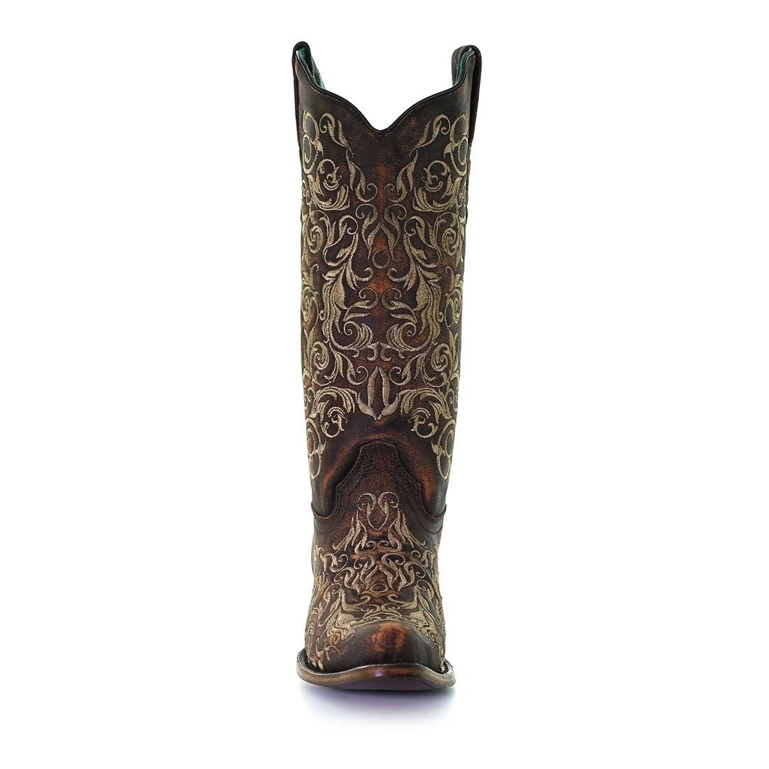 Corral Ladies Honey Brown Floral Snip Toe Western Boots Z5016 Corral Boots Corral Ladies Honey Brown Floral Snip Toe Western Boots Z5016 -Corral Boots Store unnamed 16